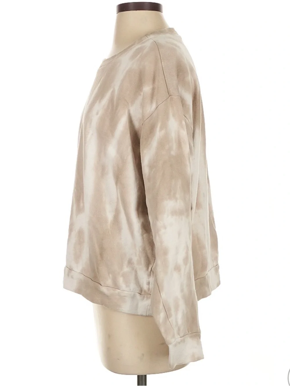 Wild Fable Brown + White Cloud Tie Dye Crewneck Sweatshirt - Picture 6 of 9